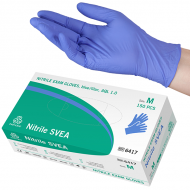 Selefa Handskar av Nitril, blå/lila AQL 1.0 [150frp]